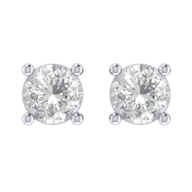 EC0581 Round Diamond Stud Earrings