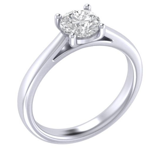 RC1413 Round Diamond Solitaire Ring