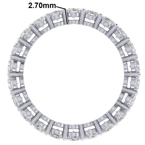 RC1514 Oval Diamond Eternity Ring