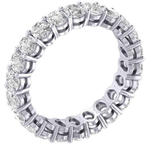 RC1514 Oval Diamond Eternity Ring