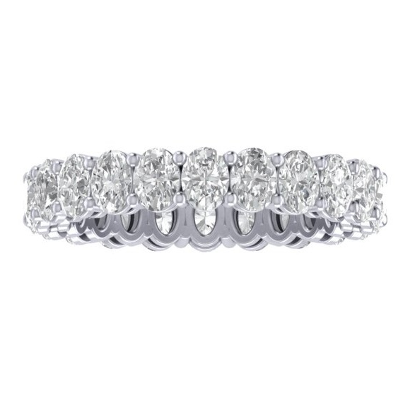 RC1514 Oval Diamond Eternity Ring