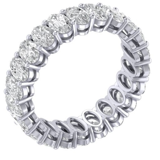 RC1516 Oval Diamond Eternity Ring