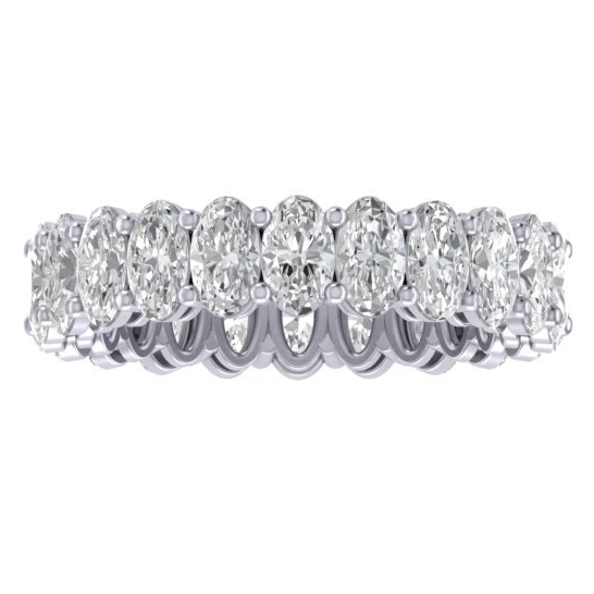 RC1516 Oval Diamond Eternity Ring