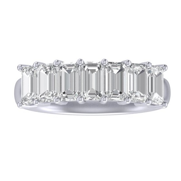 RC1523 Octo Diamond Half Eternity Ring