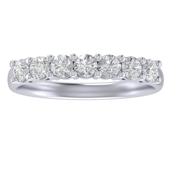 RC1524 Round Diamond Half Eternity Ring