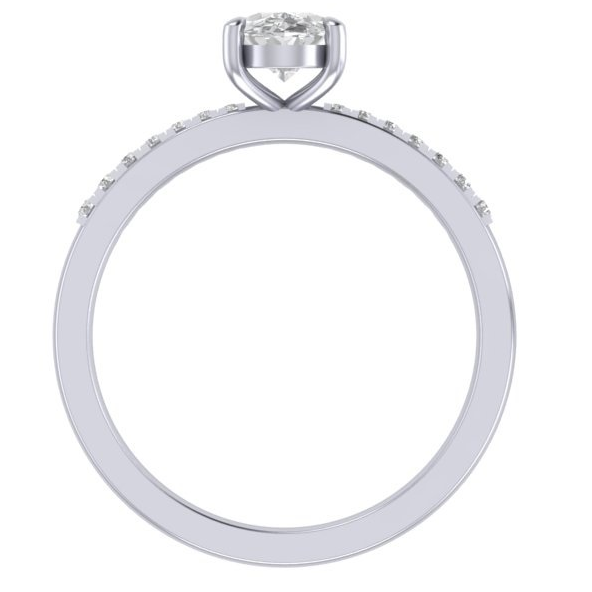 RC1708O Oval Diamond Band Ring