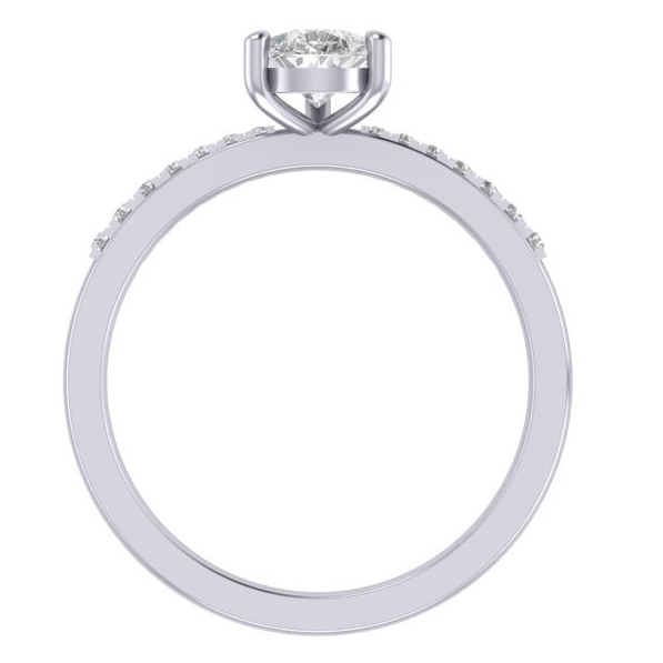 RC1708P Pear Diamond Band Ring