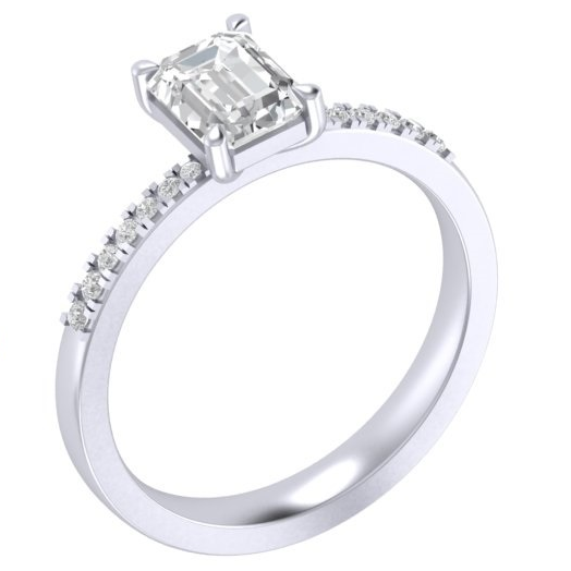 RC1708R Radiant Diamond Band Ring