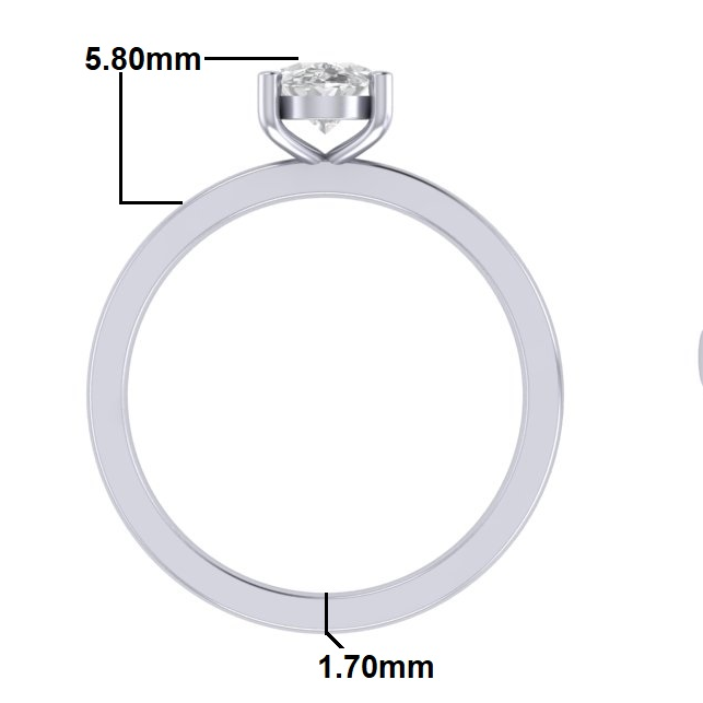 RC1717O Oval Diamond Solitaire Ring