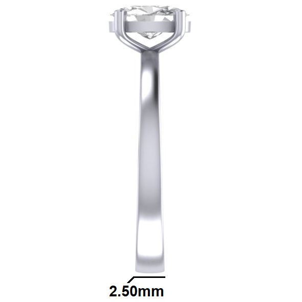 RC1717O Oval Diamond Solitaire Ring